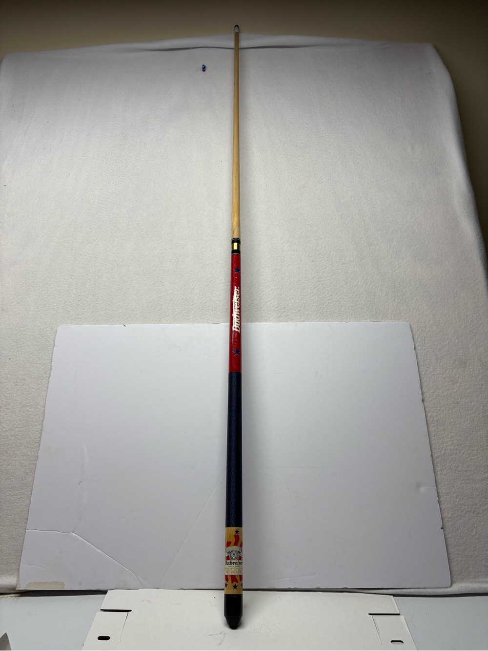 Vintage Bud Light Beer Logo Pool Cue Stick 58” Two Piece 90’s EUC [MINT]